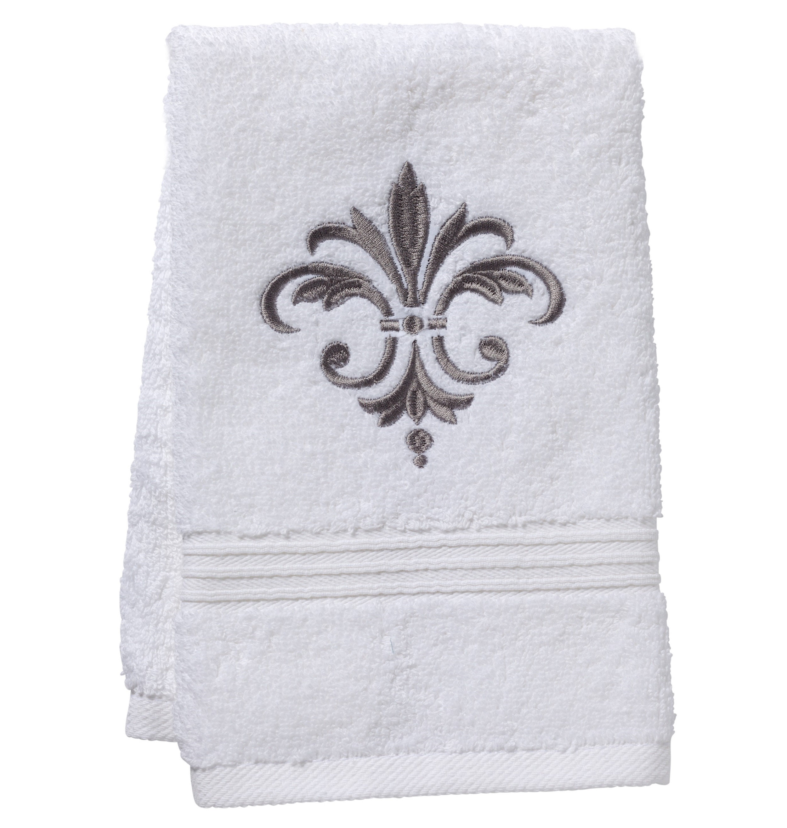 Fleur De Lis Living Midland Fleur de France Terry Cloth Cotton Fingertip Towel Wayfair